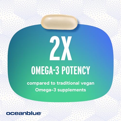 Oceanblue Vegan Omega-3 Algae Oil 1300mg - 60 Softgels