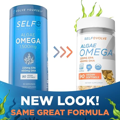 Selfevolve Vegan Algae Omega 3 - 1500mg Softgels