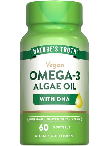 Vegan Omega 3 Algae Oil Supplement - 60 Softgels