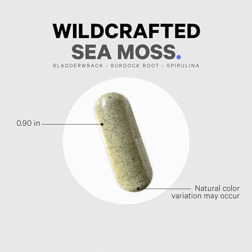 Vegan Omega-3 Sea Moss & Spirulina Capsules