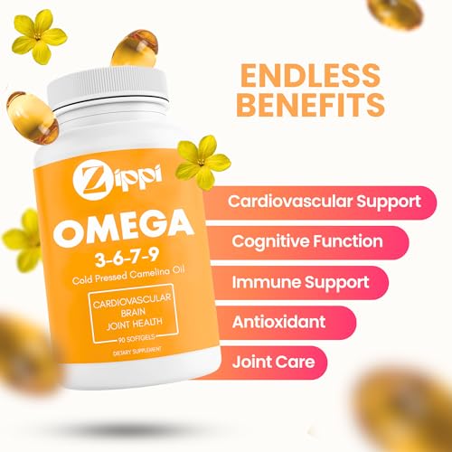 Zippi Plant-Based Omega 3-6-7-9 Softgels