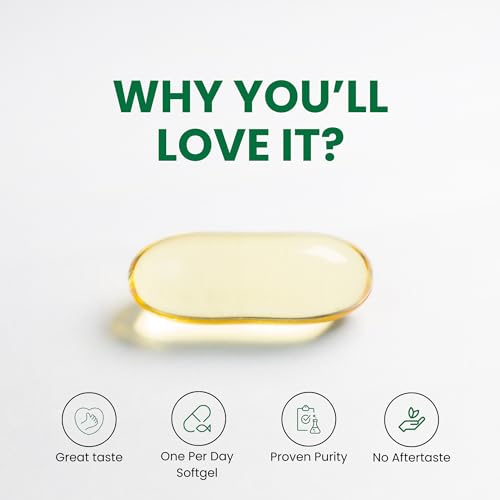 Vegan Omega 3 DHA/EPA Supplements, 1200mg, Lemon Flavor