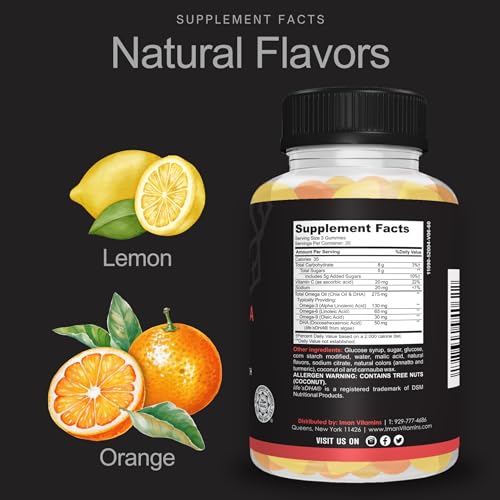 Vegan Omega 3 DHA Gummies for Optimal Health