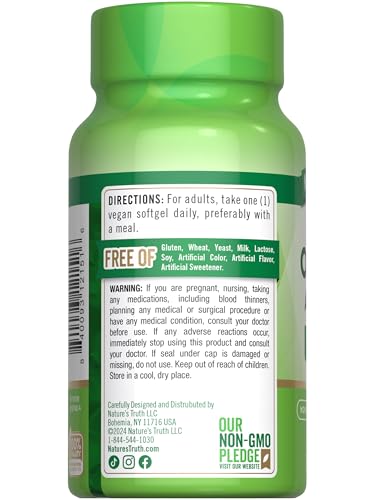 Vegan Omega 3 Algae Oil Supplement - 60 Softgels