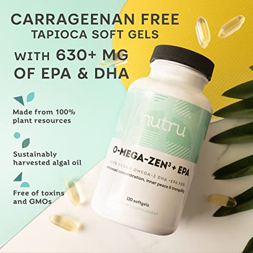 Nutru O-Mega-Zen3 Vegan Omega 3 Softgels