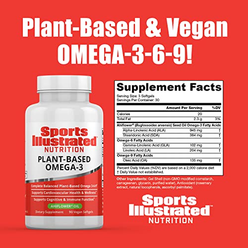 Vegan Omega 3-6-9 Softgels with Ahiflower Oil