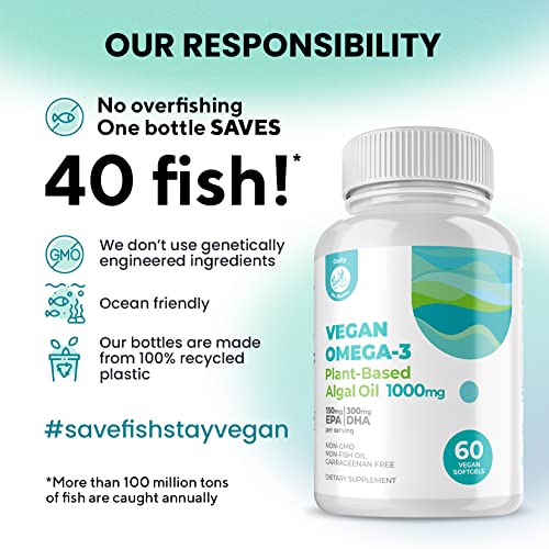 Vegan Omega 3 DHA & EPA Algae Supplement