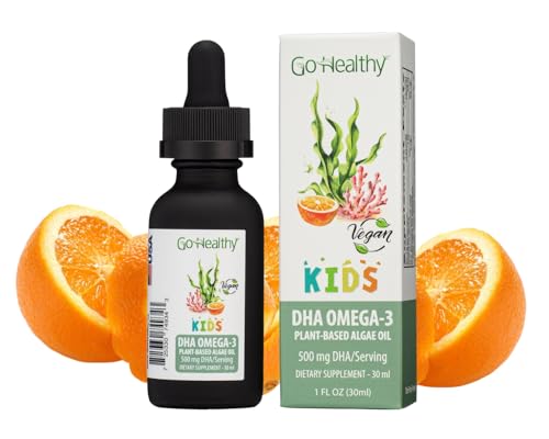 Vegan DHA Omega 3 Drops for Kids 30-60 Servings