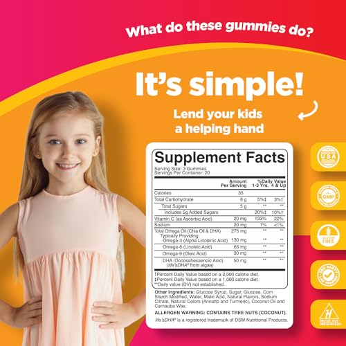Vegan Omega 3 Gummies for Kids' Health