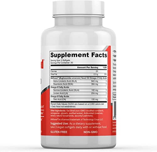 Vegan Omega 3-6-9 Softgels with Ahiflower Oil