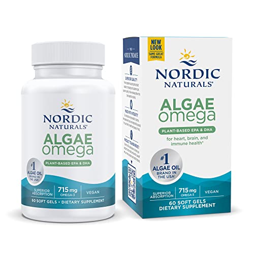 Vegan Algae Omega 3 for Brain Health 60 Softgels