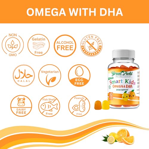 Vegan Omega 3 Gummies for Kids - 60 Count