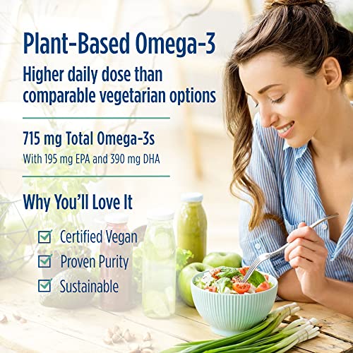 Vegan Algae Omega 3 for Brain Health 60 Softgels