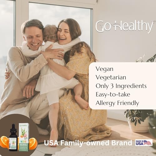 Vegan DHA Omega 3 Drops for Kids 30-60 Servings
