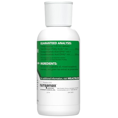 Nutramax Vegan Omega-3 Supplement for Cats