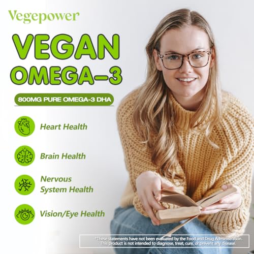 Vegan Omega-3 Algae DHA Softgels - 2000mg