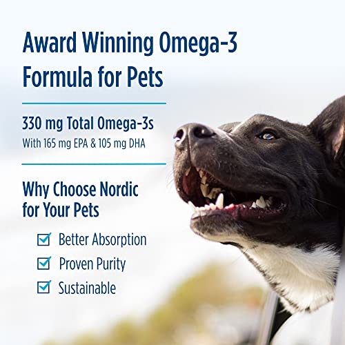 Vegan Omega-3 Soft Gels for Dogs - 90 Count
