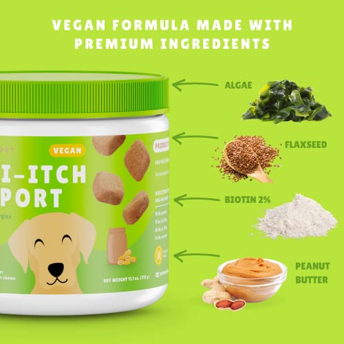 Vegan Omega 3 Skin Support Chews for Dogs