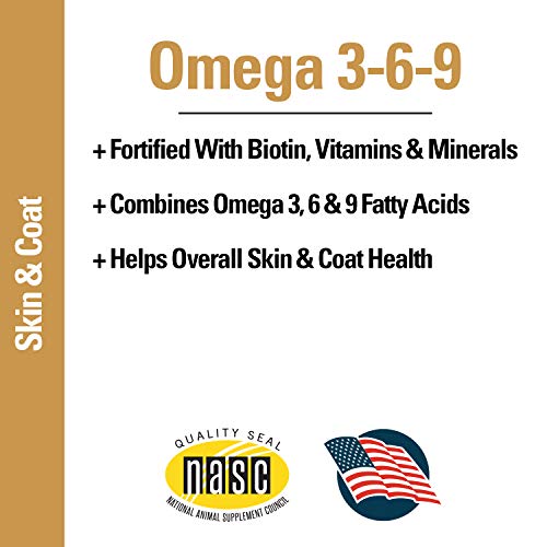 Vegan Omega 3-6-9 Pet Skin & Coat Supplement