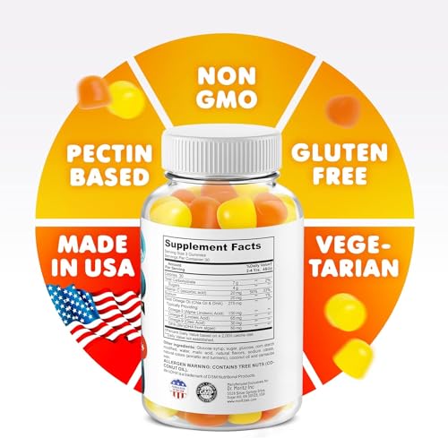 Vegan Omega 3 Gummies for Kids - 180 Count