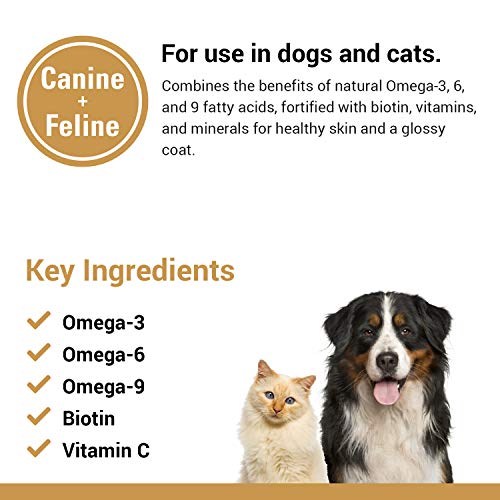 Vegan Omega 3-6-9 Pet Skin & Coat Supplement