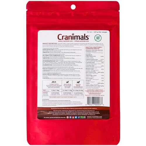 Cranimals Gold Vegan Omega-3 Cranberry Powder for Cats