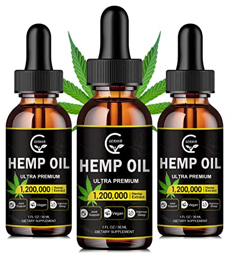 High Potency Vegan Hemp Oil - 3-Pack