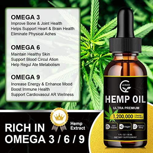 High Potency Vegan Hemp Oil - 3-Pack