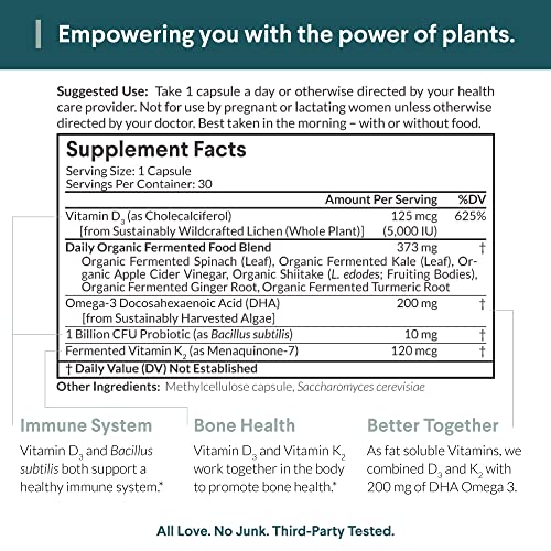 Vegan Omega-3 DHA with Vitamin D3 & K2