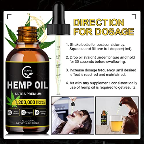 High Potency Vegan Hemp Oil - 3-Pack