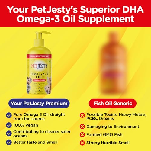 Vegan Omega 3 Oil for Pet Health Support