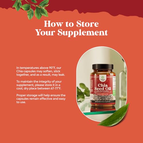Vegan Omega 3 Chia Seed Oil Capsules