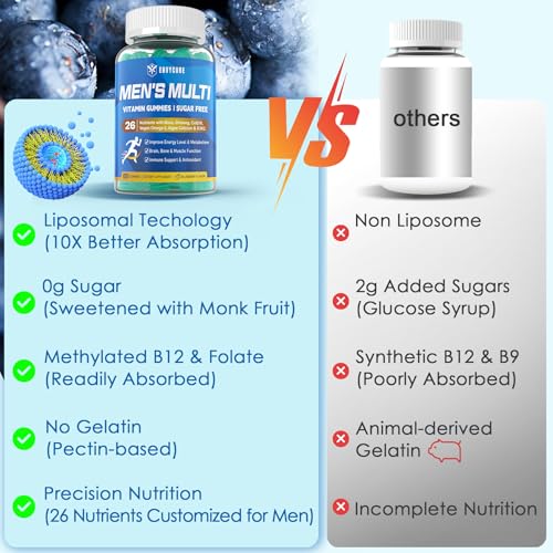 Vegan Omega 3 Multivitamin Gummies for Men