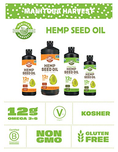 Vegan Cold Pressed Hemp Oil - Omega 3 & 6