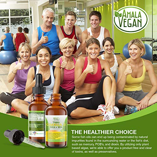 Organic Vegan Omega 3 Liquid Supplement - 60 Doses