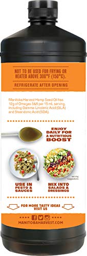 Vegan Cold Pressed Hemp Oil - Omega 3 & 6