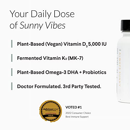 Vegan Omega-3 DHA with Vitamin D3 & K2