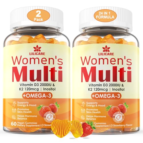 Vegan Omega 3 Women's Multivitamin Gummies, 120ct
