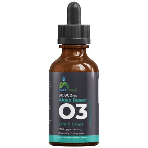 Vegan Omega 3 Algae Oil Liquid Drops 2000 mg