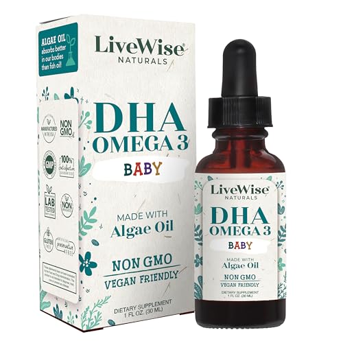 Vegan DHA Omega-3 Liquid Drops for Infants