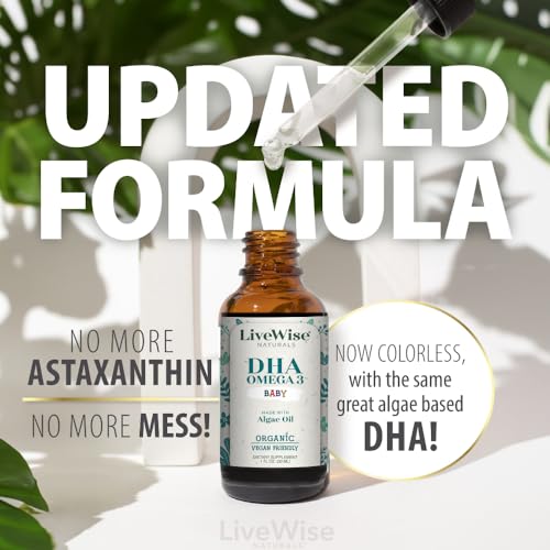 Vegan DHA Omega-3 Liquid Drops for Infants