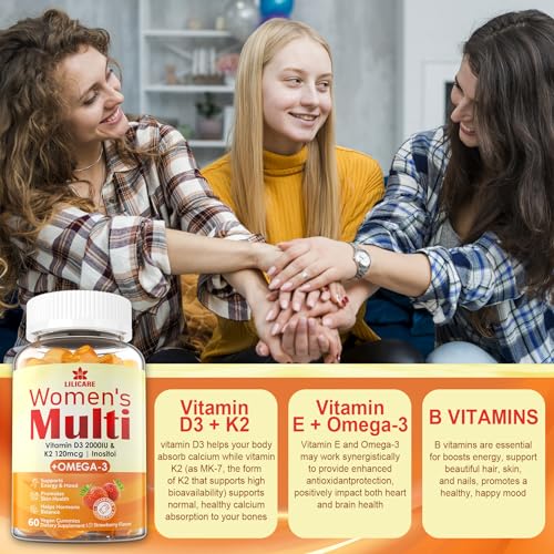 Vegan Omega 3 Women's Multivitamin Gummies, 120ct