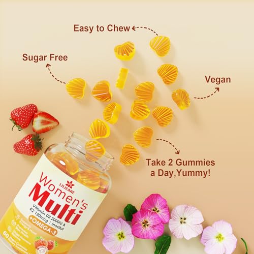 Vegan Omega 3 Women's Multivitamin Gummies, 120ct