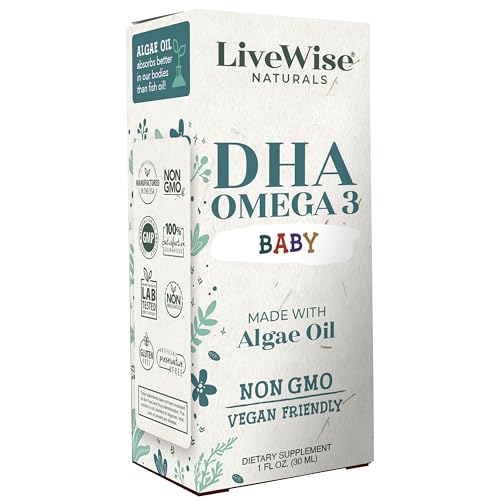 Vegan DHA Omega-3 Liquid Drops for Infants
