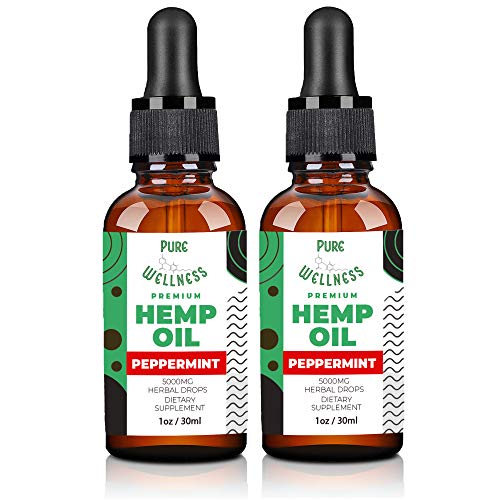Vegan Omega 3 Hemp Seed Oil Drops - Peppermint