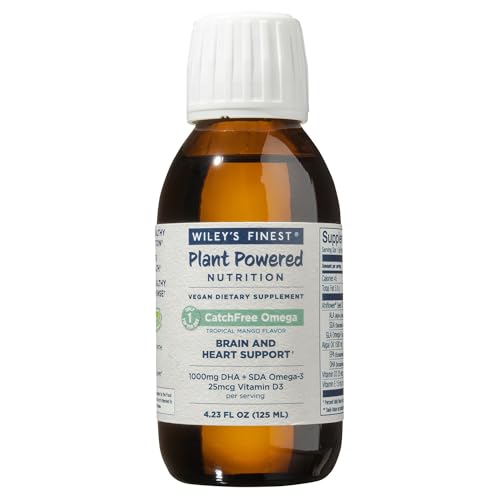 Vegan Omega-3 Liquid Supplement – Tropical Mango Flavor