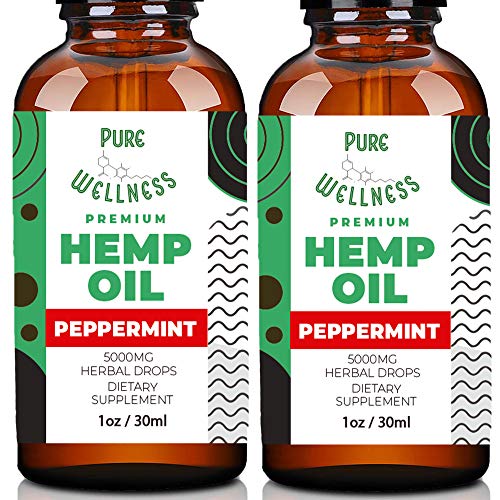 Vegan Omega 3 Hemp Seed Oil Drops - Peppermint