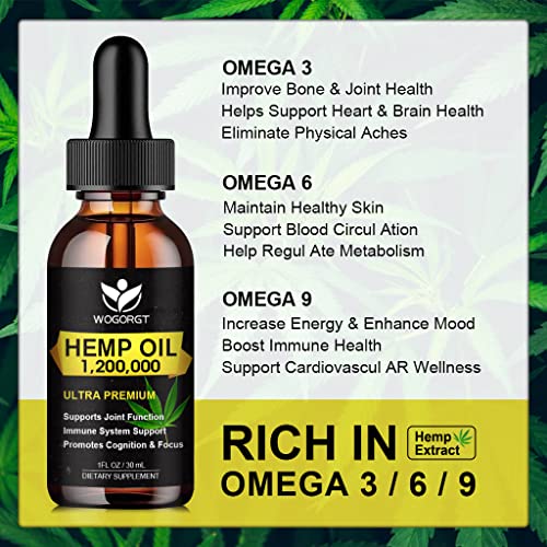 Vegan Organic Hemp Oil - Omega 3 & Relaxation