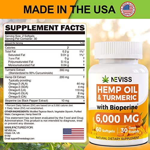 Organic Vegan Omega 3 Hēmp Oil Capsules - 120 Softgels