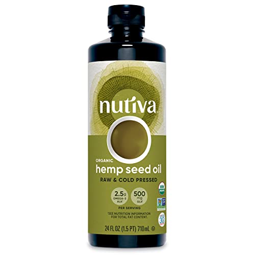 Nutiva Organic Cold-Pressed Hemp Seed Oil, 24oz